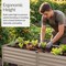 Best Choice Products 72x24x30in Non Toxic Elevated Galvanized Metal Garden Bed Corner Protectors